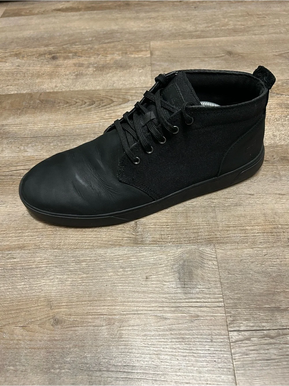 Timberland Groveton Men's Size 11.5 Black Casual Lace-Up Chukka Sneakers Boots